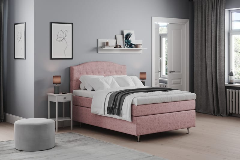 Belda Sängpaket 120x200 Medium - Rosa - Products - Möbler - Säng - Enkelsäng