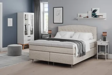 Belda Sängpaket 160x200 Medium - Beige - Products - Möbler - Säng - Kontinentalsäng