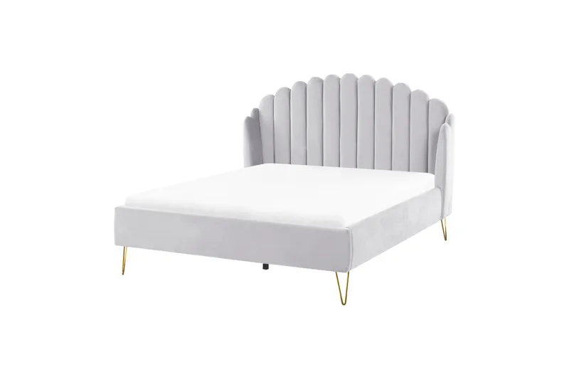 Benicio Sängram 140x200 cm - Grå/Guld - Products - Möbler - Säng - Sängram & sängstomme