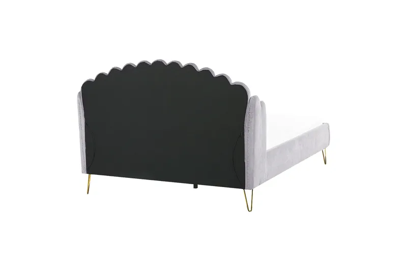 Benicio Sängram 160x200 cm - Grå/Guld - Products - Möbler - Säng - Sängram & sängstomme