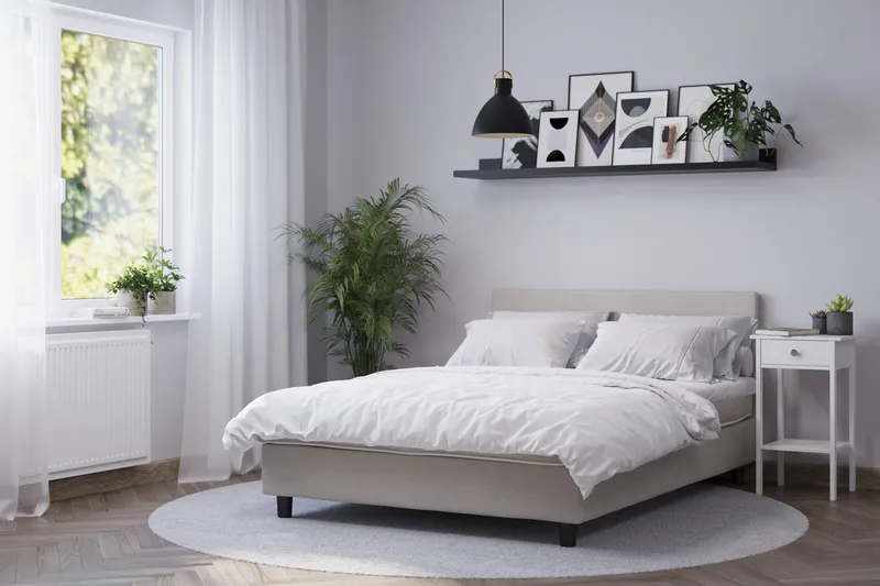 Billingen Kontinentalsäng 180x200 cm - Beige - Products - Möbler - Säng - Enkelsäng