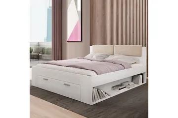 Bovera Sängram 180x200 cm - Askgrå|Vit - Products - Möbler - Säng - Säng med förvaring