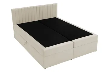 Calrosor Sängpaket Kontinentalsäng med Förvaring 140x200 cm - Grå - Products - Möbler - Säng - Komplett sängpaket