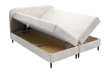 Celestine Förvaringssäng 120x200 cm - Grå - Products - Möbler - Säng - Komplett sängpaket