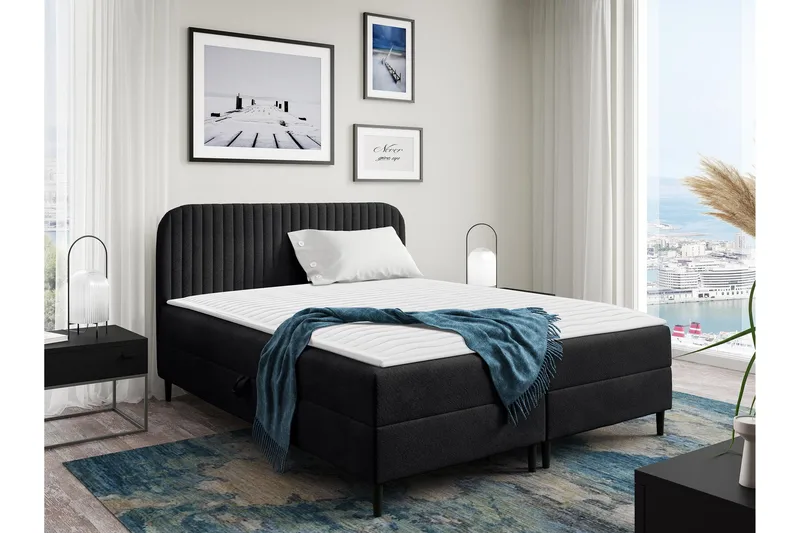 Celestine Förvaringssäng 160x200 cm, Beige/Grå