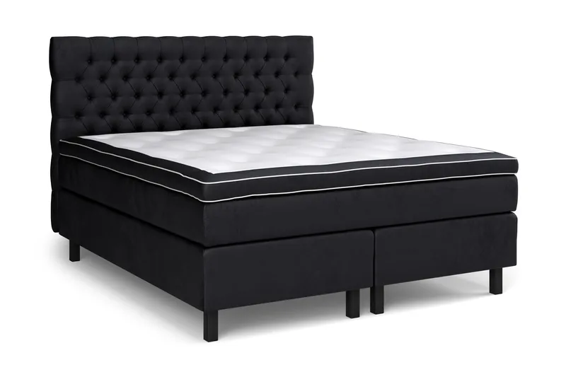 Celine Kontinentalsäng 180x200cm - Svart/Sammet - Products - Möbler - Säng - Kontinentalsäng