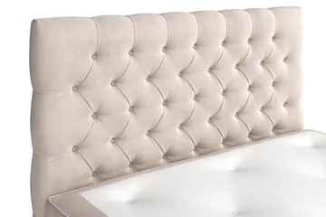 Celine Sängpaket 140x200cm - Beige/Sammet - Products - Möbler - Säng - Kontinentalsäng