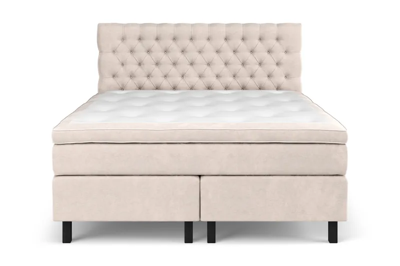 Celine Sängpaket 160x200cm - Beige/Sammet - Products - Möbler - Säng - Kontinentalsäng