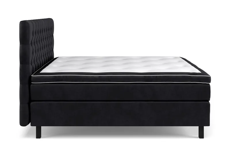 Celine Sängpaket 160x200cm - Svart/Sammet - Products - Möbler - Säng - Kontinentalsäng