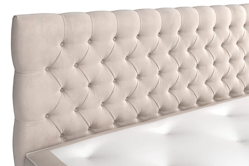 Celine Sängpaket 180x200 cm - Beige/Sammet - Products - Möbler - Säng - Kontinentalsäng