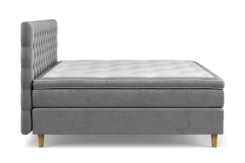 Celine Sängpaket 180x200 cm - Grå/Sammet - Products - Möbler - Säng - Kontinentalsäng