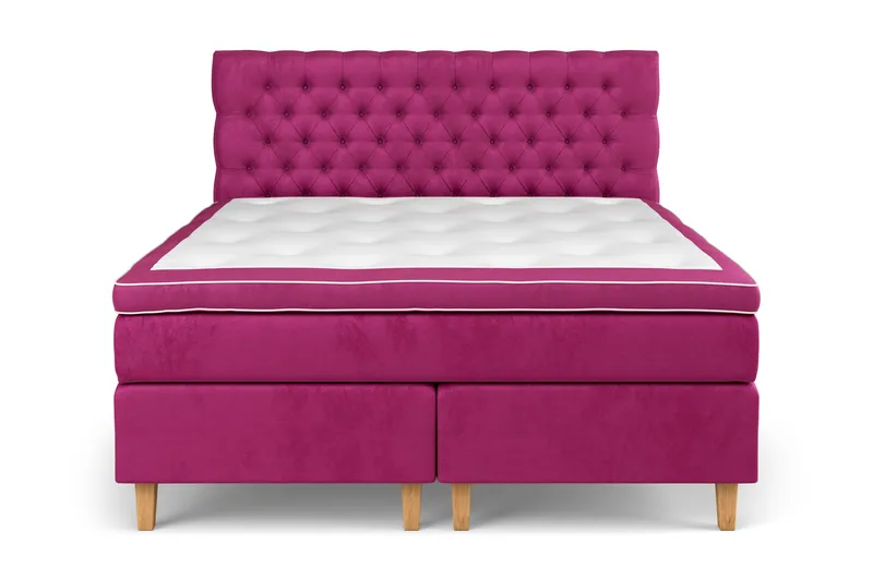 Celine Sängpaket 180x200 cm - Rosa/Sammet - Products - Möbler - Säng - Kontinentalsäng