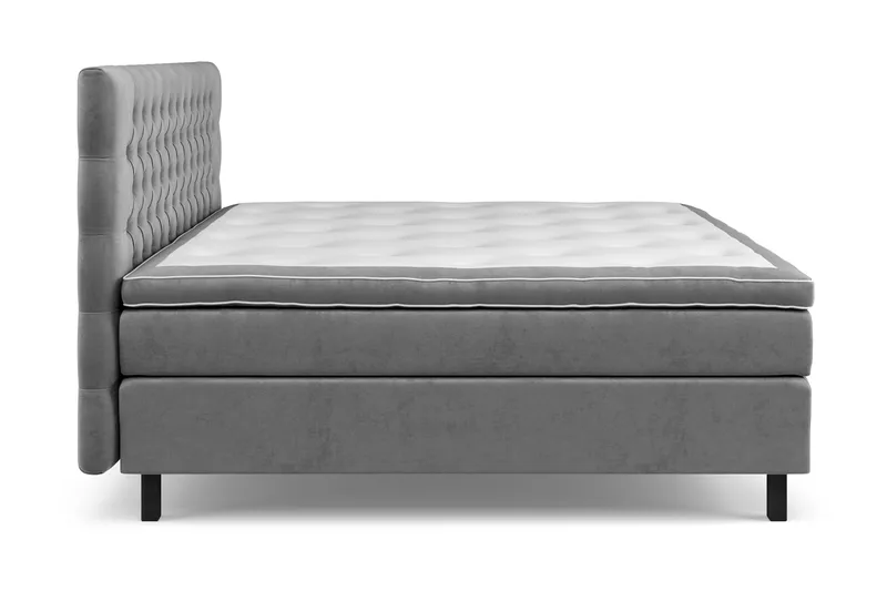 Celine Sängpaket 210x210cm - Grå/Sammet - Products - Möbler - Säng - Kontinentalsäng