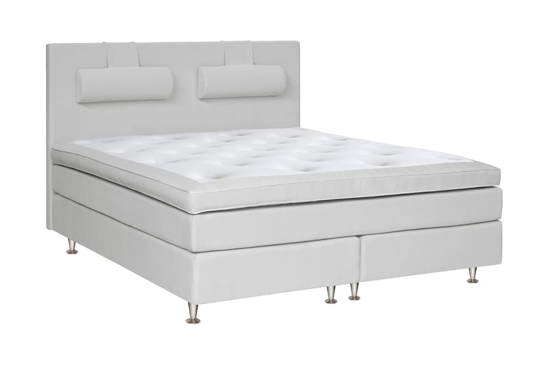 Charleston Kontinentalsäng 160x200 Fast Valbar Malaga - Malaga Ljusgrå - Products - Möbler - Säng - Kontinentalsäng
