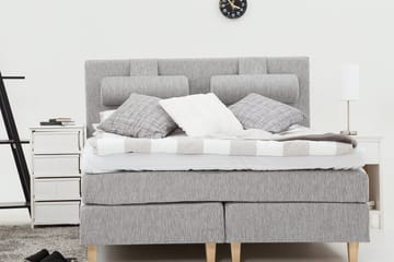 Charleston Kontinentalsäng 180x200 cm - Ljusgrå - Products - Möbler - Säng - Kontinentalsäng