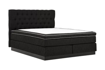 Charleston Kontinentalsäng 180x200 Fast Polyeterskum - Svart - Products - Möbler - Säng - Kontinentalsäng