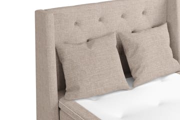 Cuba Sängpaket 140x200 med Två Beiga Kuddar - (+Fler val) Beige/Brun - Products - Möbler - Säng - Kontinentalsäng