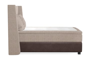 Cuba Sängpaket 140x200 med Två Beiga Kuddar - (+Fler val) Beige/Brun - Products - Möbler - Säng - Kontinentalsäng
