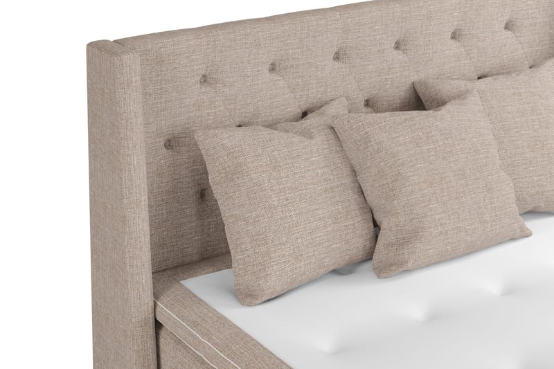 Cuba Sängpaket 160x200 med Tre Beiga Kuddar - (+Fler val) Beige/Brun - Products - Möbler - Säng - Kontinentalsäng