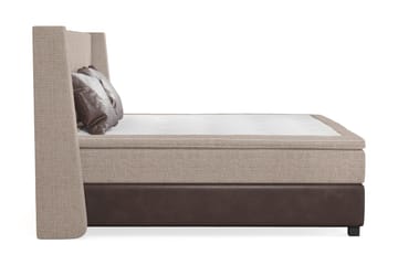 Cuba Sängpaket 210x210 med Två Bruna Kuddar - (+Fler val) Beige/Brun - Products - Möbler - Säng - Kontinentalsäng