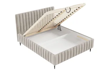 Desio Förvaringssäng 140x200 cm - Beige - Products - Möbler - Säng - Säng med förvaring