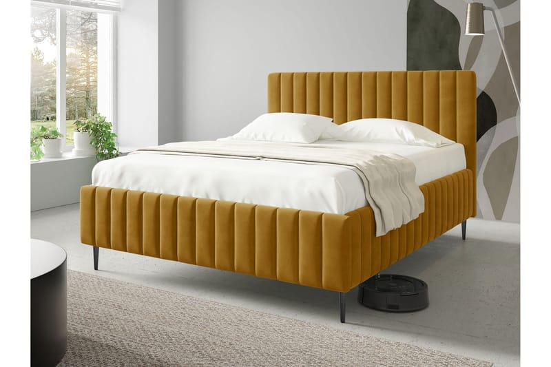 Desio Förvaringssäng 140x200 cm - Svart - Products - Möbler - Säng - Säng med förvaring