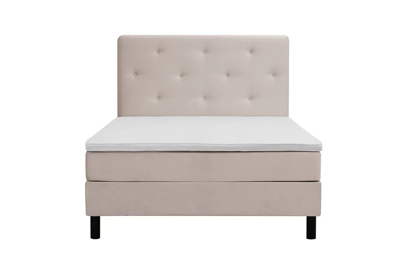 Dream Komplett Sängpaket 120x200 cm Assymetriska knappar - Beige - Products - Möbler - Säng - Kontinentalsäng