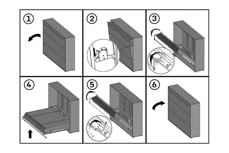 Concept Pro Sängskåp 140x200cm Wilson & Wood White High gloss - Products - Möbler - Säng - Gästsäng & extrasäng - Sängskåp