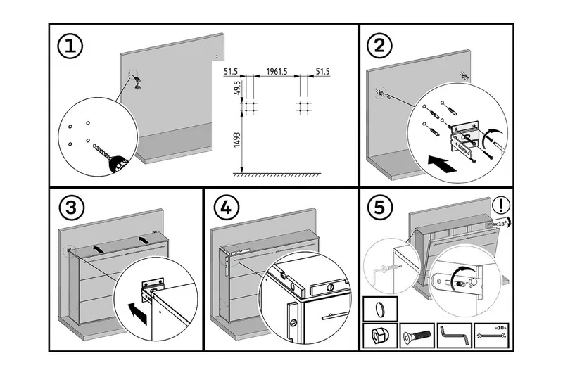 Concept Pro Sängskåp 140x200cm Wilson & Wood White High gloss - Products - Möbler - Säng - Gästsäng & extrasäng - Sängskåp