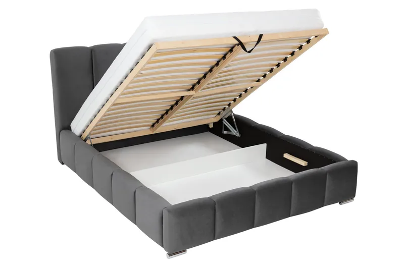 Gioia Förvaringssäng 160x200 cm - Blå - Products - Möbler - Säng - Säng med förvaring