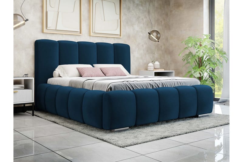 Gioia Förvaringssäng 180x200 cm - Blå - Products - Möbler - Säng - Säng med förvaring