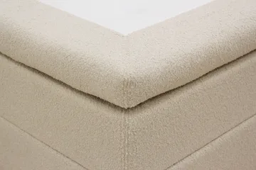 Hilton Komplett Sängpaket 180x200 cm Kontinentalsäng med rutad sänggavel - Beige / Teddy - Products - Möbler - Säng - Kontinentalsäng