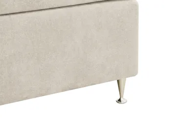Hilton Lyx Komplett Sängpaket 180x200 cm Kontinentalsäng med knappad sänggavel i chenille - Beige - Products - Möbler - Säng - Kontinentalsäng
