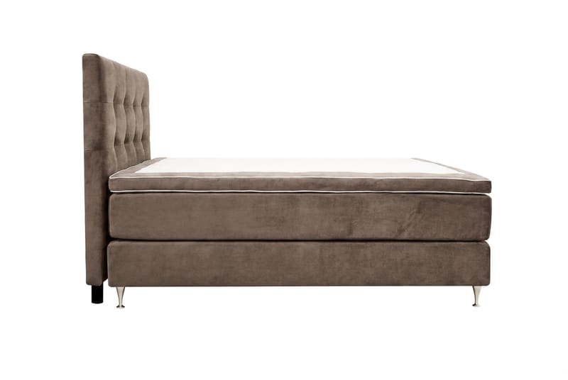 Hilton Premium Komplett Sängpaket 180x200 cm Kontinentalsäng med Sänggavel - Brun Tyg - Products - Möbler - Säng - Kontinentalsäng