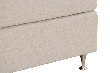 Hilton Premium Kontinentalsäng 180x200 cm - Ljusbeige Bouclé - Products - Möbler - Säng - Kontinentalsäng