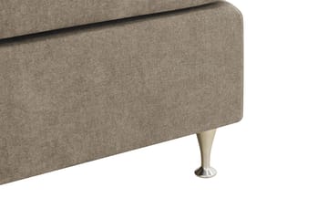 Hilton Premium Komplett Sängpaket 160x200 cm Kontinentalsäng med Sänggavel - Ljusbrun Tyg - Products - Möbler - Säng - Kontinentalsäng