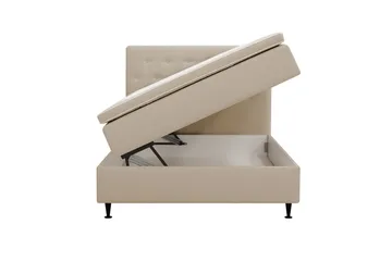 Hilton Plus Komplett Sängpaket med Förvaring 140x200 cm - Beige - Products - Möbler - Säng - Enkelsäng
