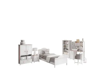 Hilts Möbelset För Sovrum - Vit/Rosa - Products - Möbler - Säng - Möbelset för sovrum