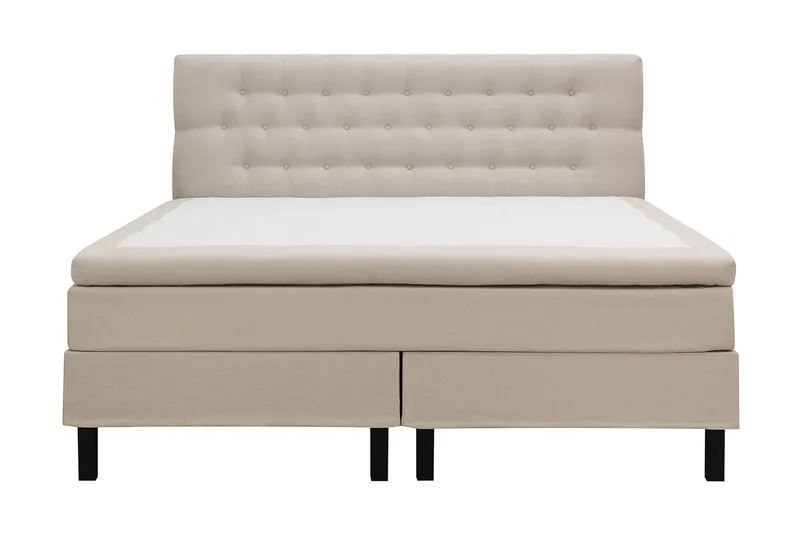 HVILA Classic Komplett Sängpaket 180x200 cm Kontinentalsäng med diamant sänggavel, Beige