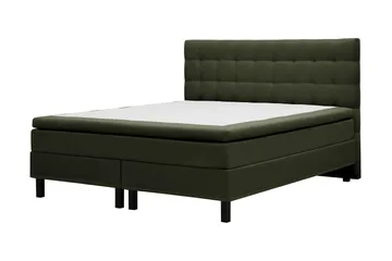 HVILA Classic Komplett Sängpaket 180x200 cm Kontinentalsäng med rutad sänggavel - Grön - Products - Möbler - Säng - Kontinentalsäng