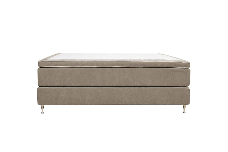 HVILA Premium Kontinentalsäng 160x200 cm - Ljusbrun Tyg - Products - Möbler - Säng - Kontinentalsäng