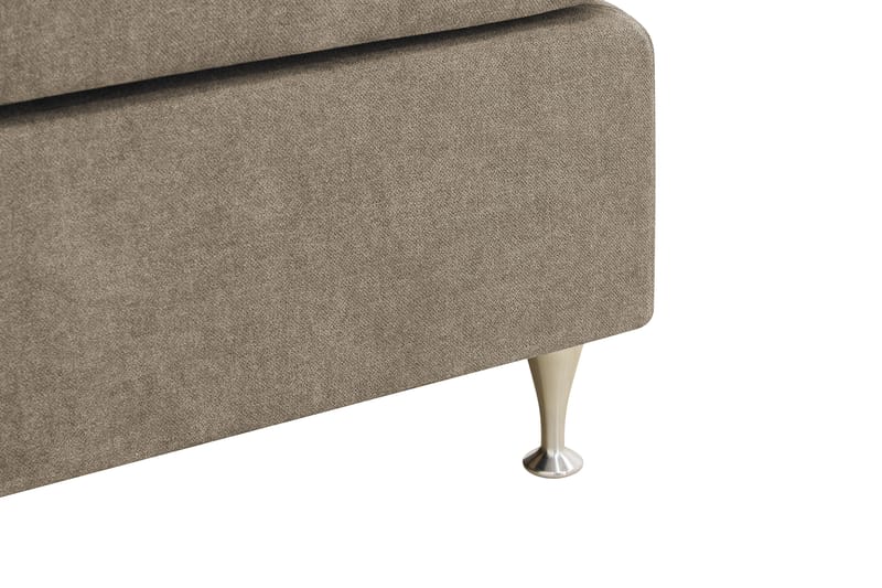 HVILA Premium Kontinentalsäng 160x200 cm - Ljusbrun Tyg - Products - Möbler - Säng - Kontinentalsäng