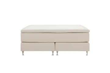HVILA Premium Kontinentalsäng 180x200 cm, Ljusbeige Tyg