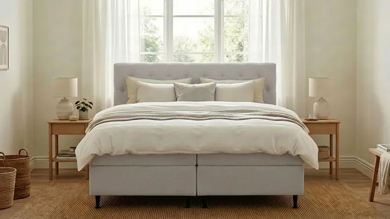 HVILA Plus Komplett Sängpaket med Förvaring 160x200 cm - Grå - Products - Möbler - Säng - Komplett sängpaket