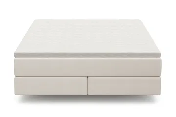 HVILA Premium Kontinentalsäng 180x200 cm med svävande effekt inkl. Bäddmadrass i Polyeterskum Medium - Medium - Products - Möbler - Säng - Komplett sängpaket