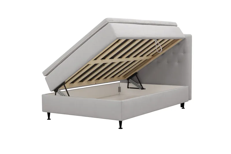 HVILA Plus Komplett Sängpaket med Förvaring 120x200 cm - Grå - Products - Möbler - Säng - Komplett sängpaket