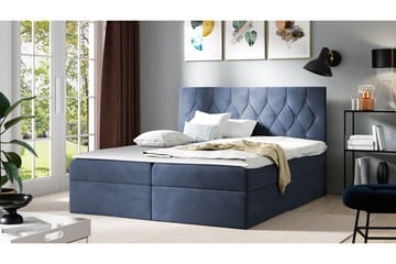 Jitendera Sängpaket Kontinentalsäng 180x200 cm med Förvaring - Blå - Products - Möbler - Säng - Komplett sängpaket