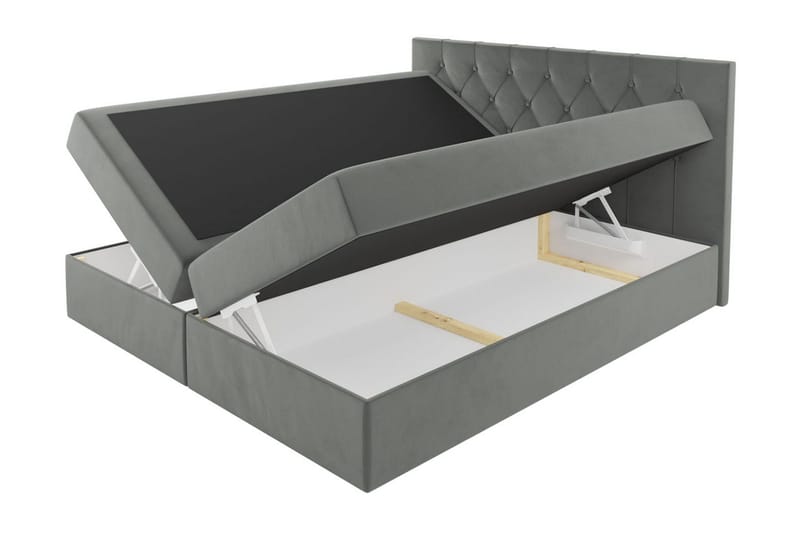 Jitendera Sängpaket Kontinentalsäng 180x200 cm med Förvaring - Blå - Products - Möbler - Säng - Komplett sängpaket