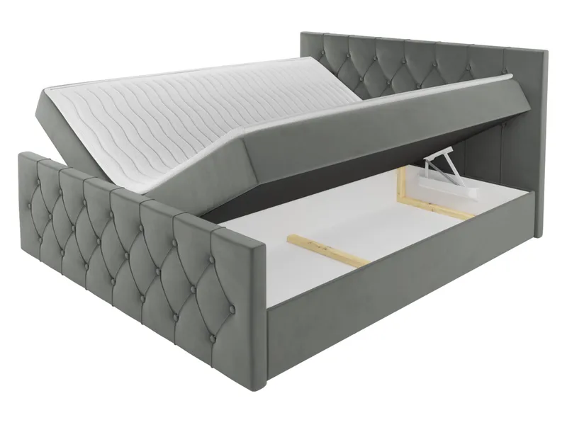 Jitendra Sängpaket Kontinentalsäng 140x200 cm med Förvaring - Brun - Products - Möbler - Säng - Komplett sängpaket