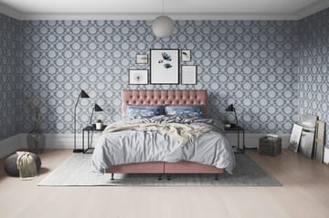 Joluma Kontinentalsäng Fast 120x200 cm - (+Fler val) 120x200 cm Mörkrosa - Products - Möbler - Säng - Kontinentalsäng